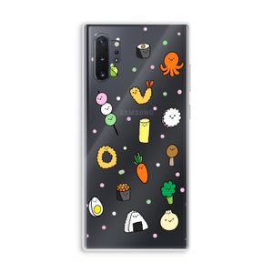 Happy bento friends: Samsung Galaxy Note 10 Plus Transparant Hoesje