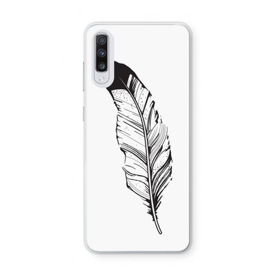 Pluim: Samsung Galaxy A70 Transparant Hoesje