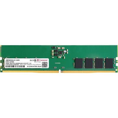 Transcend JM5600ALE-24G Werkgeheugenmodule voor PC Retail DDR5 24 GB 1 x 24 GB 5600 MHz 288-pins DIMM JM5600ALE-24G