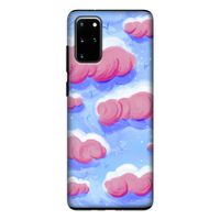 Roze wolken met vogels: Samsung Galaxy S20 Plus Tough Case