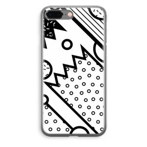 Pop Art #4: iPhone 8 Plus Transparant Hoesje