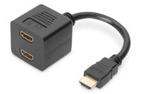 Digitus AK-330400-002-S HDMI kabel 0,2 m HDMI Type A (Standaard) 2 x HDMI Type A (Standard) Zwart