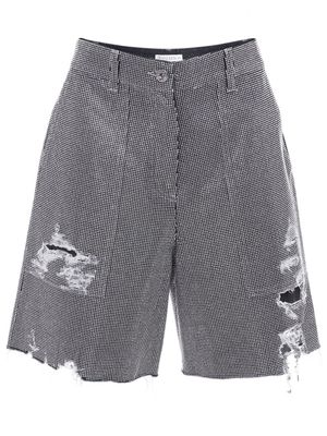 JW Anderson short en coton à détails de clous - Gris