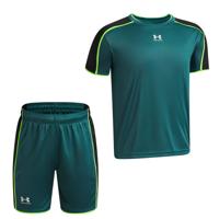 Under Armour Challenger Trainingsset Kids Donkergroen Lichtgroen Wit
