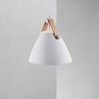 op=op Hanglamp wit leer 'Strap 16' GU10 160mm Design For The People