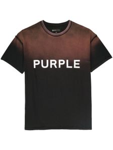 Purple Brand t-shirt à logo imprimé - BLACK