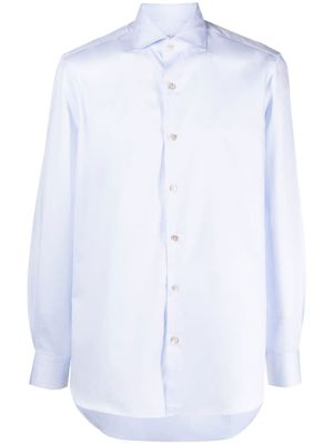 Boglioli chemise en coton à manches longues - Bleu