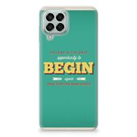 Samsung Galaxy M33 | Siliconen hoesje | met naam Quote Begin