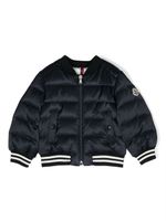 Moncler Enfant veste bomber à empiècements matelassés - Bleu