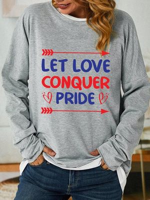 Lilicloth X Rajib Sheikh Let love Conquer Pride Women's Sweatshirt Lilicloth X Rajib Sheikh Let love Conquer Pride Women's Sweatshirt