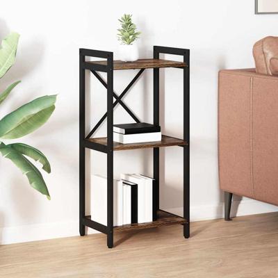 Boekenkast Gerookt eiken 40 x 30 x 83 cm Bewerkt hout