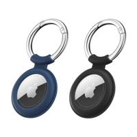 Cloud Silicone AirTag 2021 Keychain Case (2-Pack) - Black/Blue Cloud Silicone AirTag 2021 Keychain Case (2-Pack) - Black/Blue
