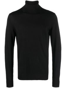 Calvin Klein pull en maille fine à col roulé - Noir