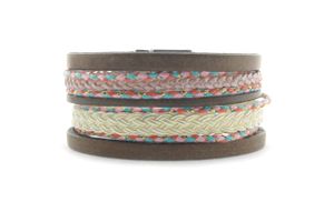 Qoss Armband Kristel Taupe