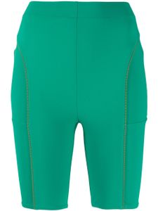 Jacquemus short à liserés contrastants - Vert