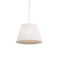 QAZQA Retro hanglamp crème 45 cm - Plisse