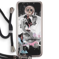Camouflage de sommeil: Motorola Moto G6 Transparant Hoesje met koord