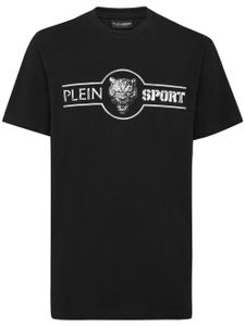 Plein Sport t-shirt en coton à logo imprimé - Noir