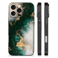 Marmeren Print Telefoonhoesje voor iPhone 16 Pro Marmer Groen