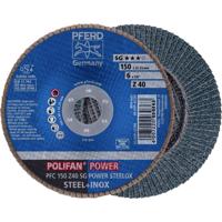 PFERD TOOLS 67784150 PFC 150 Z 40 SG POWER STEELOX Lamellenschijf Diameter 150 mm Boordiameter 22.23 mm RVS, Staal 10 stuk(s)