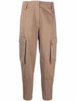 Brunello Cucinelli pantalon court à poches cargo - Marron
