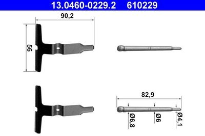 Accessoireset, schijfremblok 13046002292