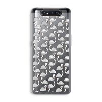 Zwanen: Samsung Galaxy A80 Transparant Hoesje