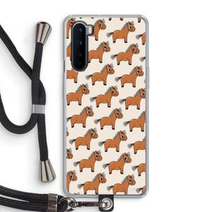 Pony: OnePlus Nord Transparant Hoesje met koord