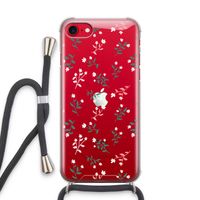 Small white flowers: iPhone SE 2020 Transparant Hoesje met koord