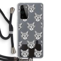 Kitten: OnePlus 9 Pro Transparant Hoesje met koord