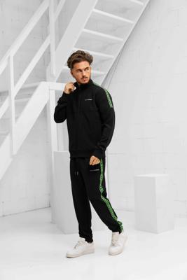 XPLCT X SFS Creative Trainingspak Heren Zwart/Groen - Maat XS - Kleur: ZwartGroen | Soccerfanshop XPLCT X SFS Creative Trainingspak Heren Zwart/Groen - Maat XS - Kleur: ZwartGroen | Soccerfanshop