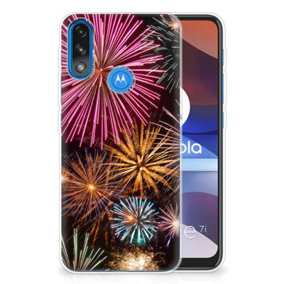 Motorola Moto E7/E7i Power | Sillicone Back Cover | Vuurwerk