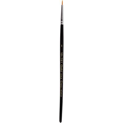 Creativ Company Gold line penselen, afm 0, l: 17 cm, b: 1 mm, rond, 12 stuk/ 1 doos