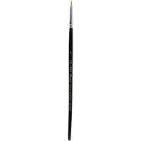 Creativ Company Gold line penselen, afm 0, l: 17 cm, b: 1 mm, rond, 12 stuk/ 1 doos