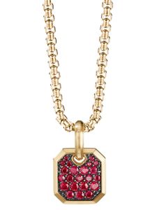 David Yurman pendentif en or jaune 18ct serti de rubis