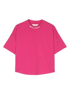 Palm Angels Kids t-shirt à logo imprimé - Rose