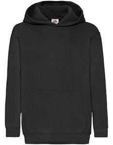 Fruit Of The Loom F421NK Kids´ Classic Hooded Sweat - Black - 164