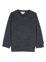 Stella McCartney Kids sweat en coton à logo embossé - Bleu