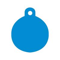 Naamplaatje voor halsband Imarc Circle Blauw