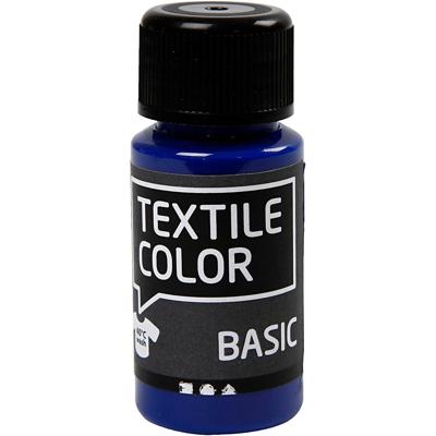 Creativ Company Textile color semi-dekkende textielverf - primair blauw, 50ml