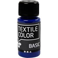 Creativ Company Textile color semi-dekkende textielverf - primair blauw, 50ml