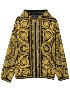 Versace Kids veste bomber à imprimé baroque - Noir