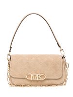 Michael Kors sac porté épaule Parker médium à plaque logo - Marron - thumbnail