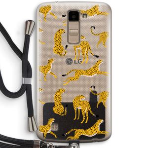 Luipaard: LG K10 (2016) Transparant Hoesje met koord