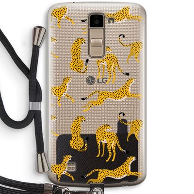 Luipaard: LG K10 (2016) Transparant Hoesje met koord