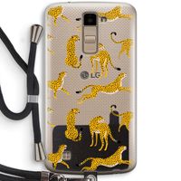 Luipaard: LG K10 (2016) Transparant Hoesje met koord