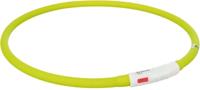 Trixie halsband usb siliconen lichtgevend oplaadbaar groen
