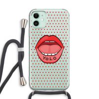 Yolo Denise: iPhone 11 Transparant Hoesje met koord