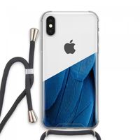Pauw: iPhone XS Max Transparant Hoesje met koord Pauw: iPhone XS Max Transparant Hoesje met koord
