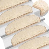 Trapmatten 10 st 65x21x4 cm Crme Halfrond Groot